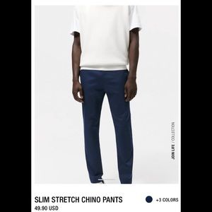 zara slim comfort bistretch Chino in blue 30/30